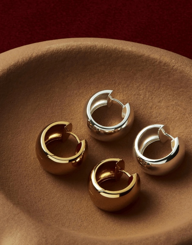 Najo - Daynight Yellow Gold Huggie Earrings