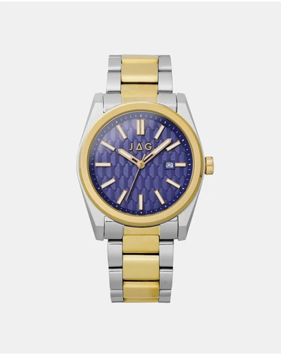 Jag - Beaufort Mens Blue Dial 41.8mm Two-Tone Watch