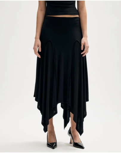 Minima Esenciales - Odal Asymmetric Jersey Skirt