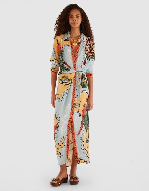 Farm Rio - Beaches Path Maxi Dress