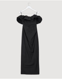 Revibe - Repaired Shona Joy Campbell Strapless Bubble Maxi Dress - AU 8