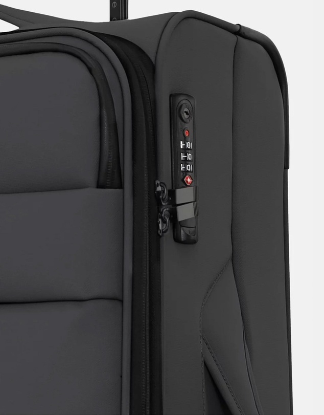 Pierre Cardin - Pierre Cardin 3-Piece Set Soft Water-Repellent Suitcase