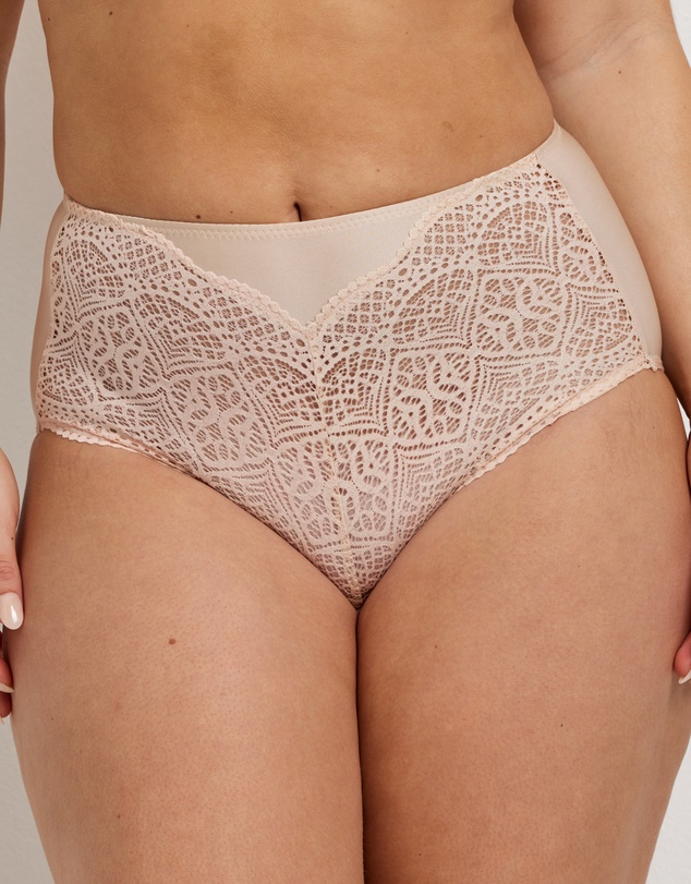 Kayser - 2 Pack Daily Essentials Micro & Geo Lace Full Brief (465 )