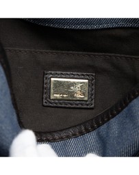 Pre-Loved by Azura Reborn - Pre-Loved Zucca Trimmed Denim Buckle Flap