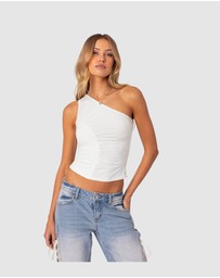 EDIKTED - Ivy Ruched One Shoulder Top