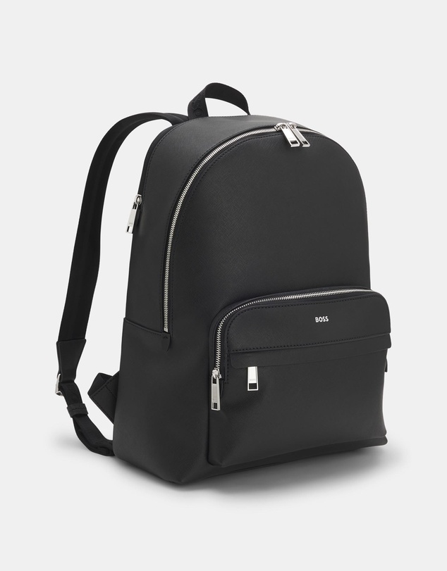 BOSS - Zair Logo Trim Structured Backpack