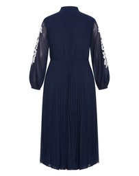 City Chic - Adorn Sleeve Pleat Midi Dress