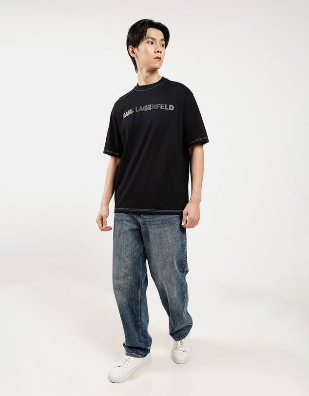 Karl Lagerfeld - T-Shirt With Contrast Stitching