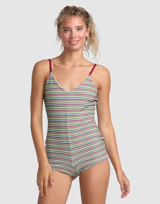 RVCA - Womens Aren Surf Suit One Piece Swimsuit