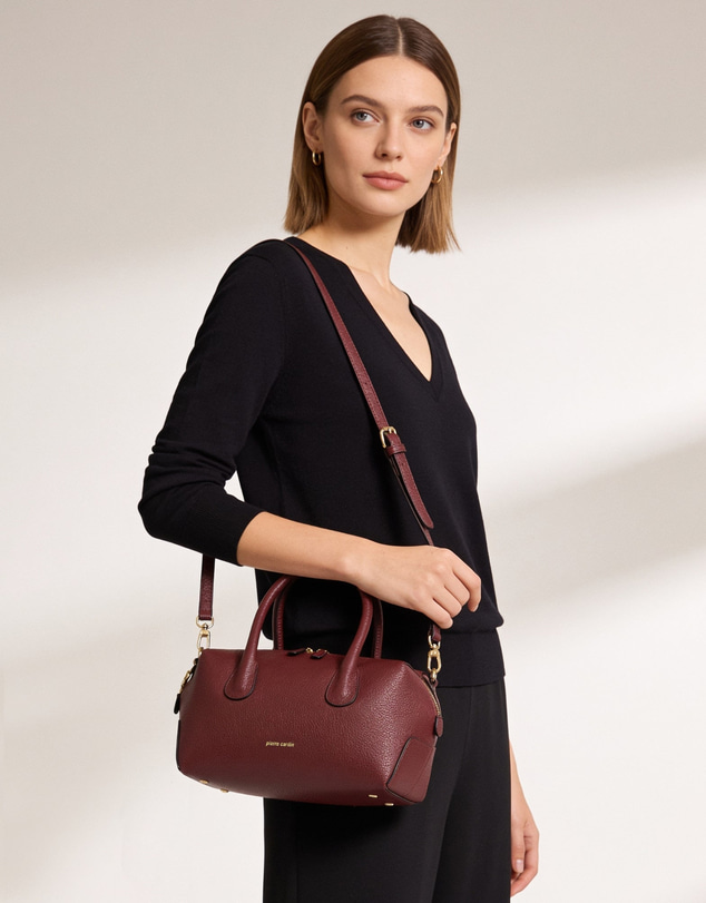 Pierre Cardin - Pierre Cardin Italian Leather Tote Crossbody Bag