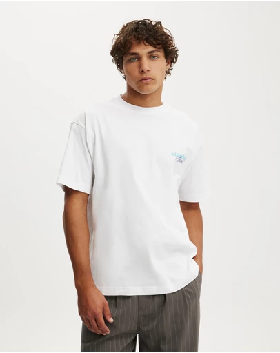 Cotton On - Box Fit Text T-Shirt