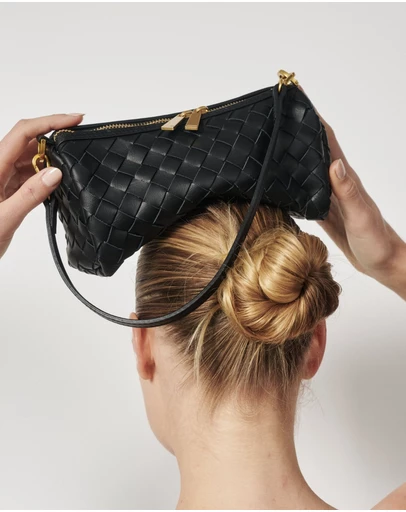 VESTIRSI - Vivi Woven Shoulder Crossbody Black