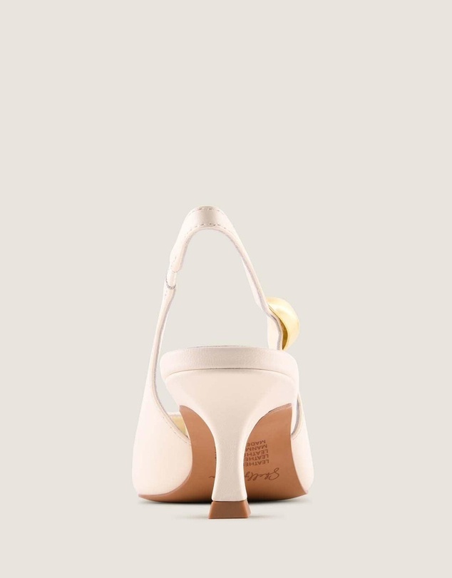 Shelly Shen - Gracie Low Heels White Leather