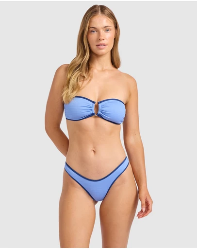 Seafolly - Beach Bound Scoop High Cut Rio Bikini Bottom