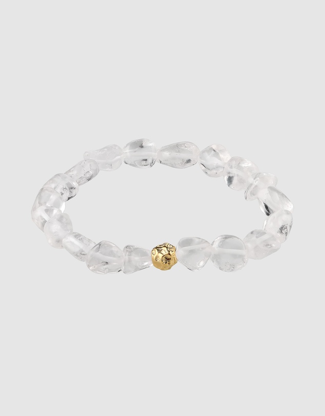 Elli Jewelry - Rock Crystal Bead Stretch Bracelet