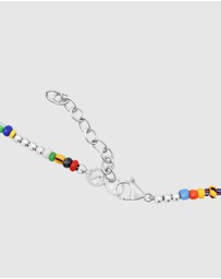 Nialaya Jewellery - Men's Assorted Vintage Trifocal Beaded Necklace