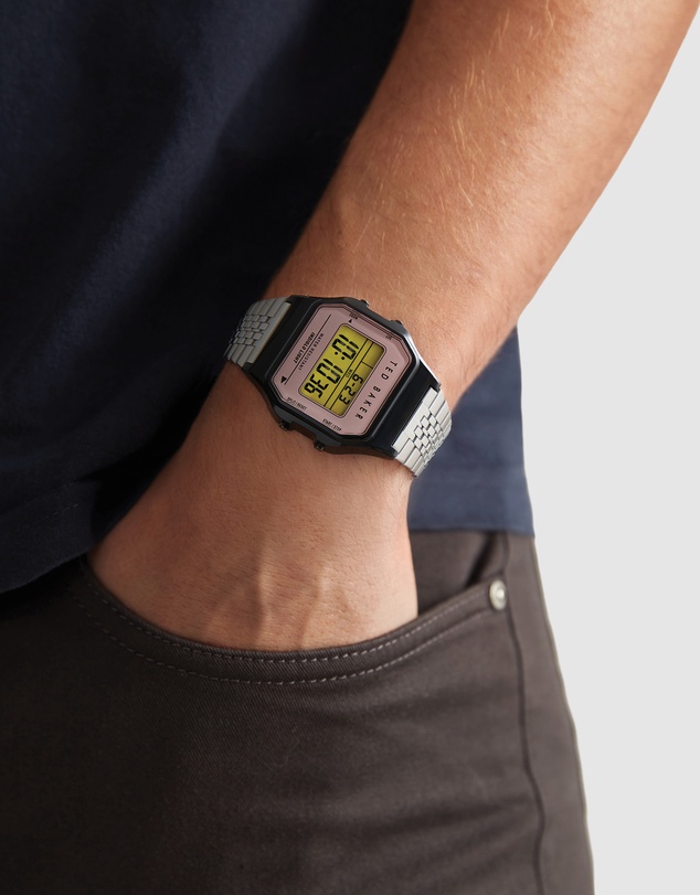 Ted Baker - Urban Ted 80s 36mm Pink Steel Digital Watch