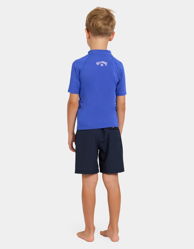 Billabong - Toddlers All Day Arch Regular Fit Short Sleeve Rashguard
