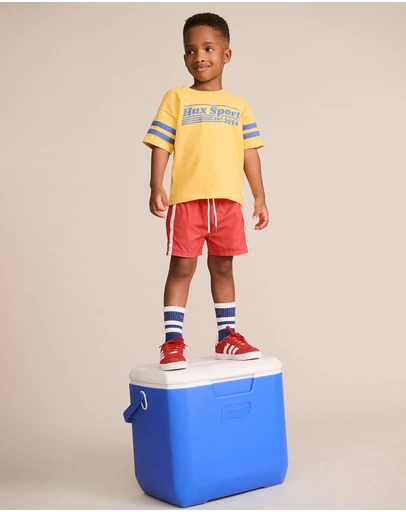 Huxbaby - Hux Sport Sporty Stripe Tee - Babies-Teens