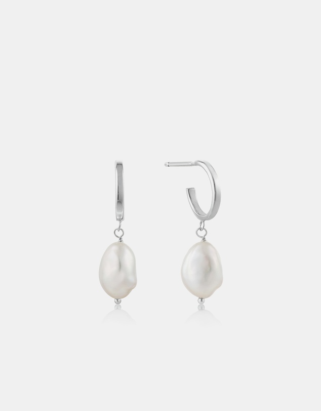 Ania Haie - Pearl Mini Hoop Earrings