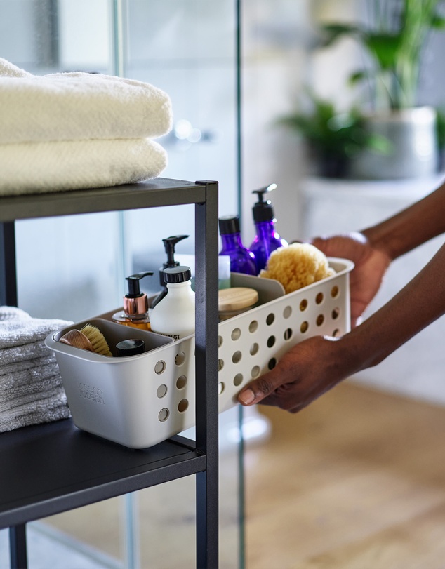 Joseph Joseph - EasyStore™ Slimline Bathroom Storage Basket (Ecru)