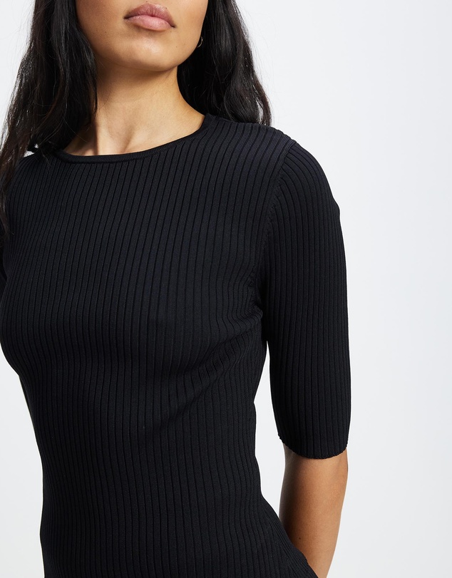 White By FTL - NEW DEE RIB KNIT TOP