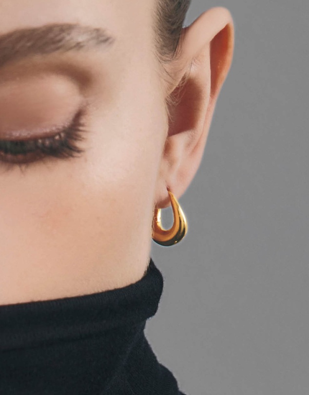 SAINT VALENTINE - Verso Mini Hoops - Gold