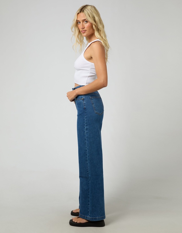All About Eve - Jacqui Wide Leg Heritage Blue