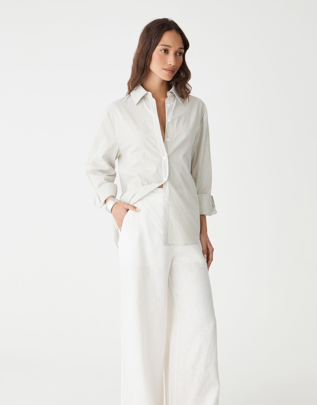 Forcast - Ami 2 Linen Elastic Back Pants