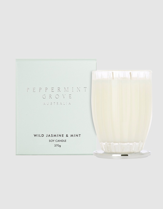 Peppermint Grove - Wild Jasmine & Mint Large Candle - 370g