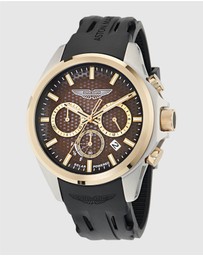 Aston Martin - HLC Chronograph Solar Black Silicone Strap Watch