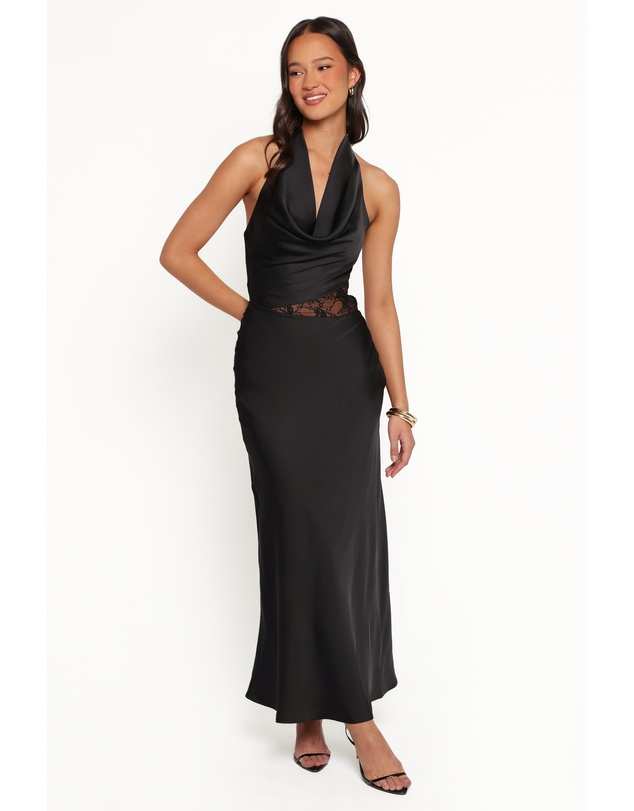 Petal & Pup - Jameela Halterneck Maxi Dress - Black