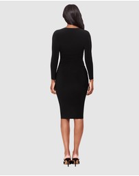 Miraclesuit Shapewear - Suri Midi-Length Long Sleeve Shaping Dress