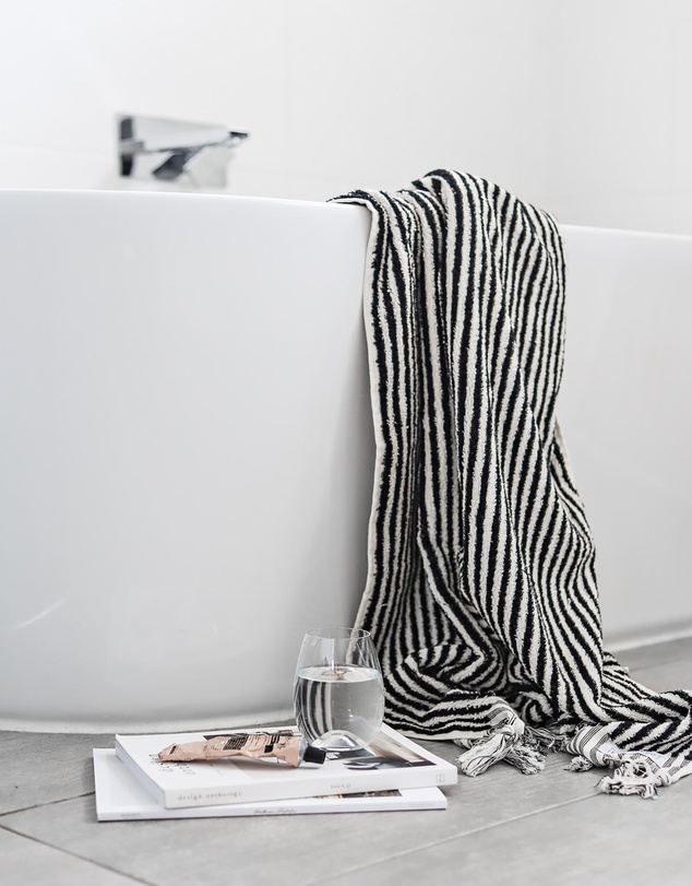 Miss April - Striped Bathroom Set