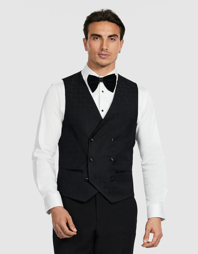 Tarocash - Stirling Double Breasted Tuxedo Waistcoat