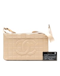 Pre-Loved by Azura Reborn - Pre-Loved Medium Lambskin Chocolate Bar Shoulder Bag