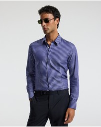 Calibre - Stripe Stretch Shirt Navy