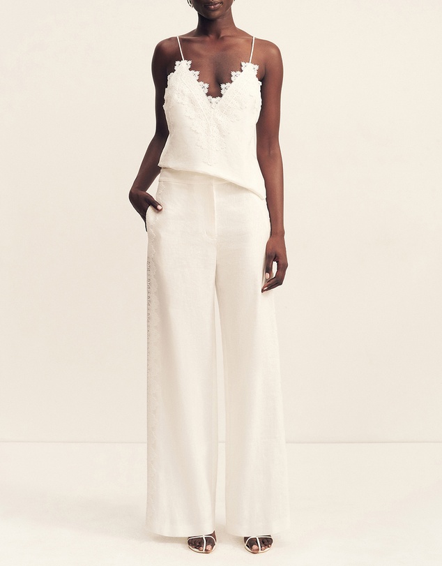 Shona Joy - Toile Lace Wide Leg Pants