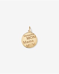 Michael Hill - Engravable Mum Round Pendant in 10kt Yellow Gold