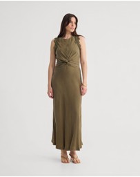 Oxford - Camilla Cupro Lace Trim Dress