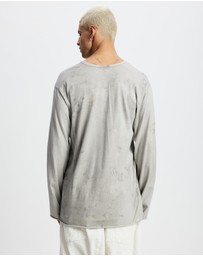 Surrounded By Ghosts - The Sapphirine Cotton Long Sleeve T-Shirt