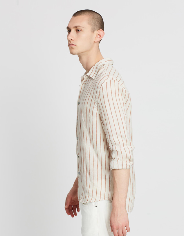 Assembly Label - Casual Long Sleeve Linen Shirt