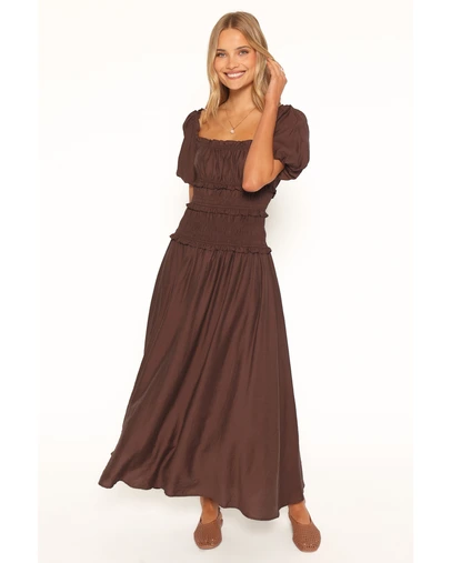 Petal & Pup - Doralee Maxi Dress - Brown