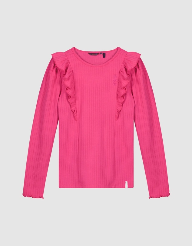 NONO - Klari Rib Top with Ruffles - Kids-Teens