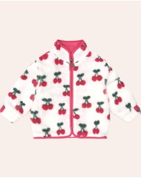 Huxbaby - Very Cherry Sherpa Jacket - Babies-Kids