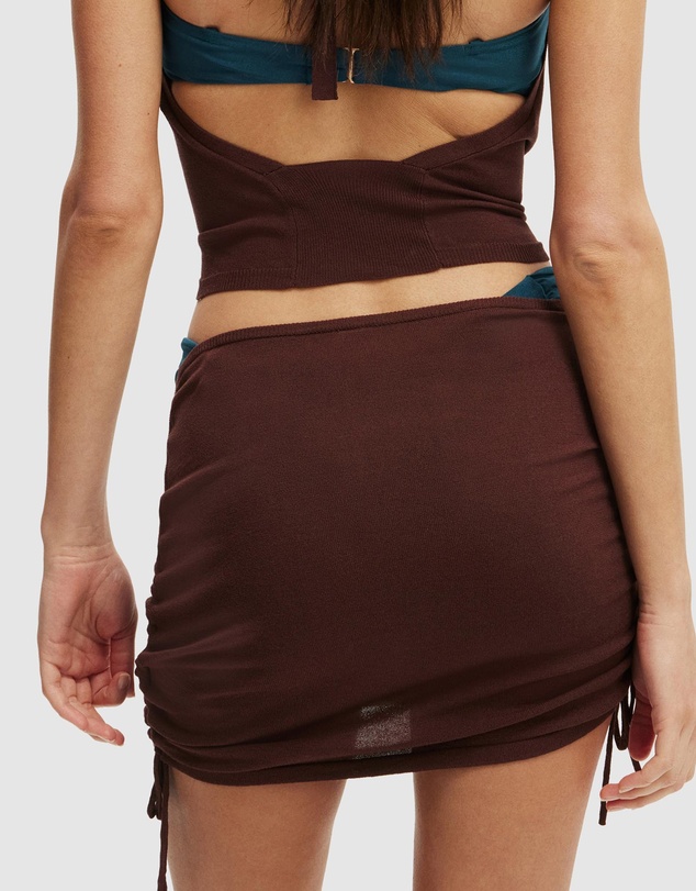 Cotton On Body - Noa Knit Ruched Mini Skirt