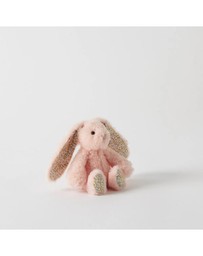 Jiggle and Giggle - Floral Peach Bunny Rattle