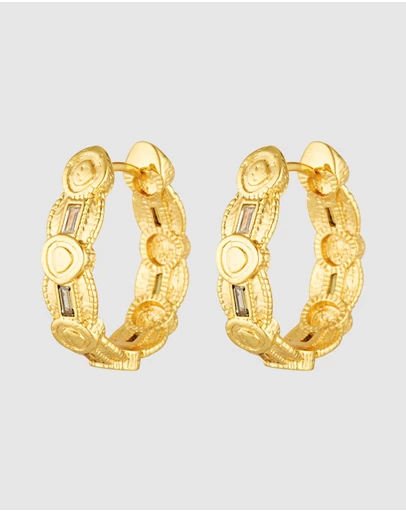 HOUSE OF SLANI - Summer Inspired Caprina Gold Hoops