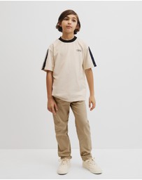 Country Road - Teen Australian Cotton Relaxed Stripe Detail T-shirt
