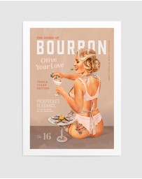 Olive et Oriel - Bourbon Babe Vol 16 by The Whiskey Ginger Art Print
